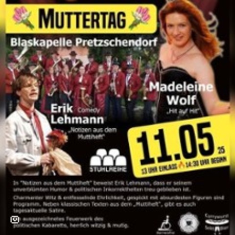 Muttertag in Pretzschendorf | Madeleine Wolf + Erik Lehmann + Blasmusik - KLINGENBERG OT PRETZSCHENDORF - 11.05.2025 13:00