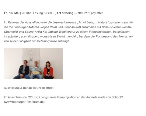 Art of Being - Freiburg - 16.05.2025 20:00