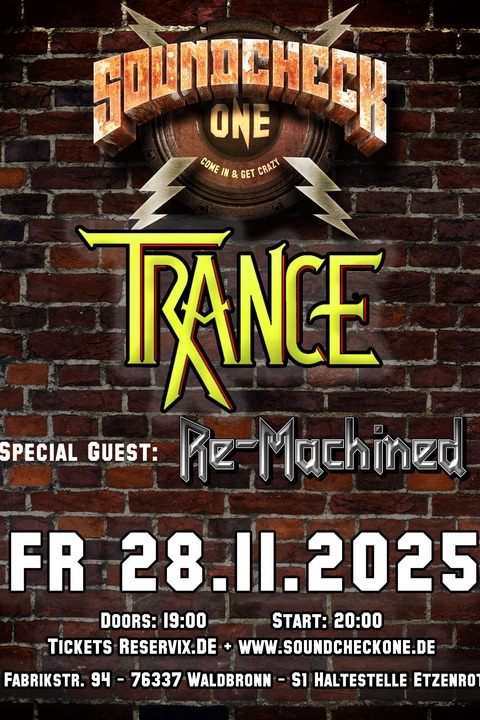 TRANCE + Re-Machined - Waldbronn - 28.11.2025 19:00