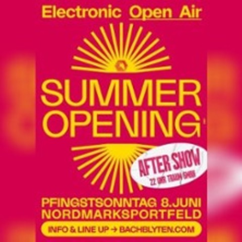 Summer Opening- After Show | Bachblyten Festival - KIEL - 08.06.2025 22:00