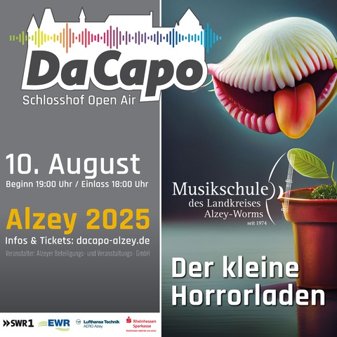 Da Capo 2025 - Musikschule des Landkreises Alzey-Worms - Alzey - 10.08.2025 19:00