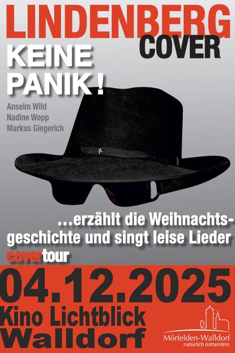 Keine Panik - Udo frhliche... - Udo Lindenberg (Cover) singt und liest die Weihnachtsgeschichte - Mrfelden-Walldorf - 04.12.2025 20:00
