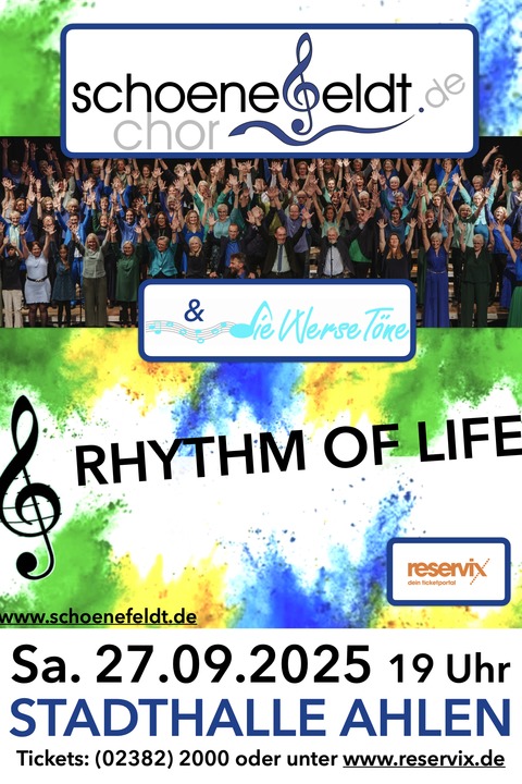 Rhythm of life - Schoenefeldt Chor - Ahlen - 27.09.2025 19:00