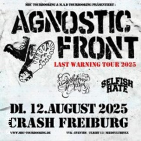 Agnostic Front + Support - Freiburg - 12.08.2025 19:00