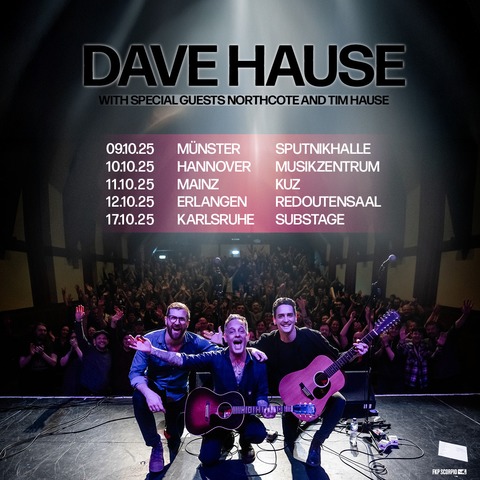 Dave Hause - with special guests Northcote and Tim Hause - Erlangen - 12.10.2025 20:00