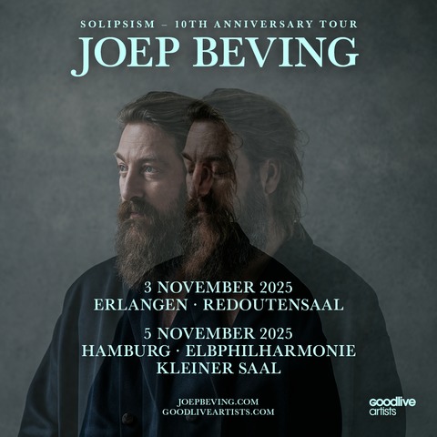 Joep Beving - Solipsism - 10th Anniversary Tour - Erlangen - 03.11.2025 20:00