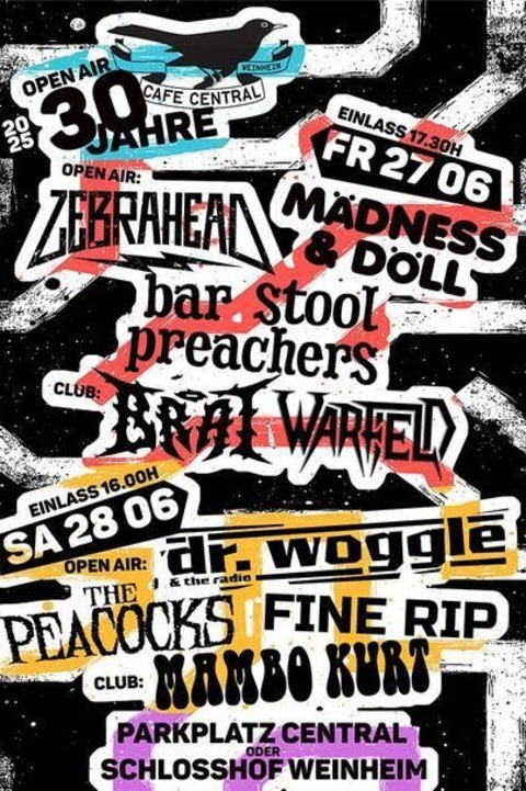 Zweitagesticket 30 Jahre Central - Weinheim - 27.06.2025 17:30