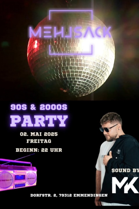 90s & 2000s Party DJ-MK - Emmendingen - 02.05.2025 22:00