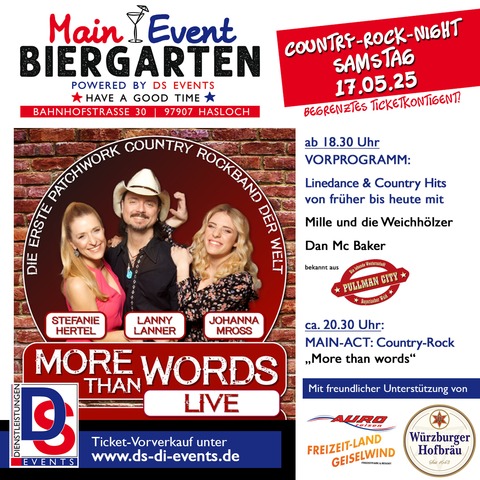 More Than Words - Country Rock mit More Than Words - Hasloch - 17.05.2025 18:00