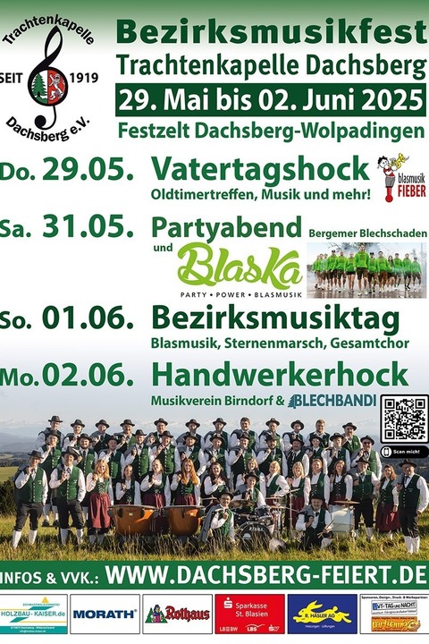 Bezirksmusikfest Trachtenkapelle Dachsberg - Dachsberg - 29.05.2025 11:00
