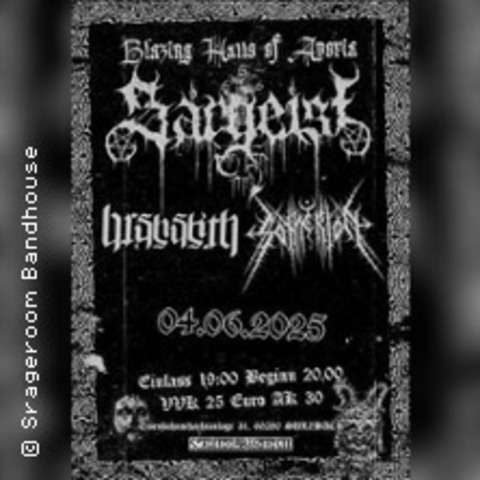 Sargeist, Barshasketh, Sotherion - Blazing Halls of Aporia - SULZBACH - 04.06.2025 20:00