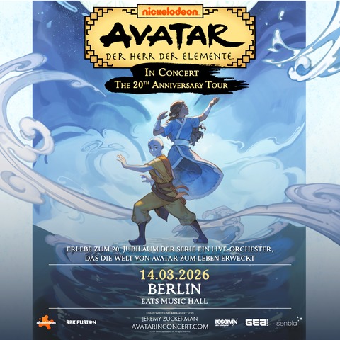 AVATAR - Der Herr der Elemente in Concert - THE 20TH ANNIVERSARY TOUR - Berlin - 14.03.2026 20:00