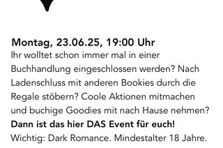 Ein Abend in der Buchhandlung - Dark Romance Edition