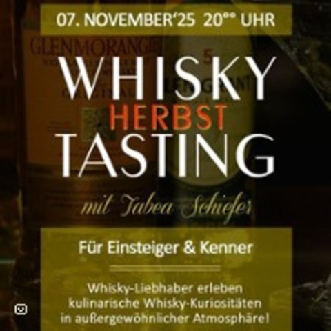 Whiskytasting -Whiskyschtze | Talton Theater Wuppertal - WUPPERTAL - 07.11.2025 20:00
