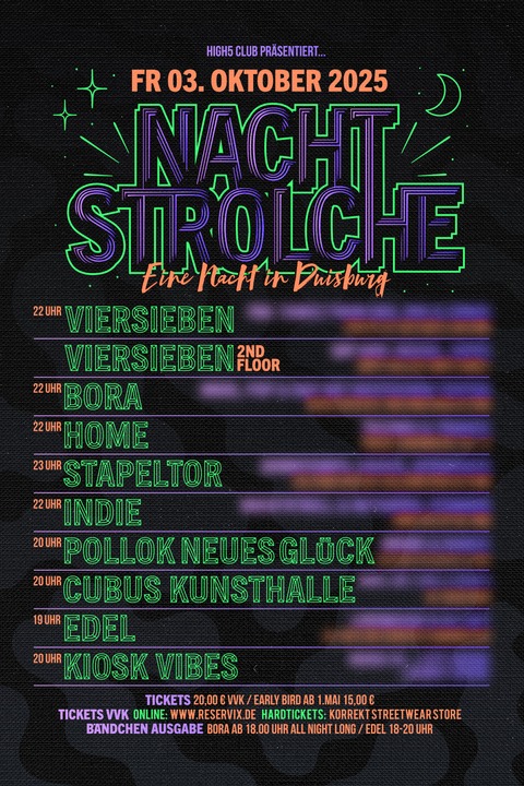 Nachtstrolche #5 - Eine Nacht in Duisburg - Duisburg - 03.10.2025 22:00