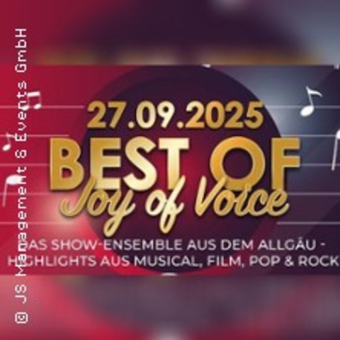 Best of "Joy of Voice" - MINDELHEIM - 27.09.2025 20:00