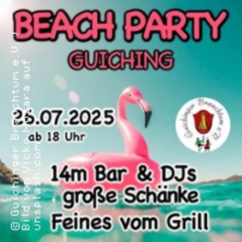 Beach Party | Kiesgrube Skokanitsch - GILCHING - 26.07.2025 18:00
