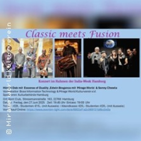 Konzert Im Rahmen Der India Week | Bose Information Technology & Mirage World e.V - HAMBURG - 27.06.2025 19:00