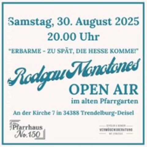 Rodgau Monotons - WILLINGSHAUSEN - 25.10.2025 20:00