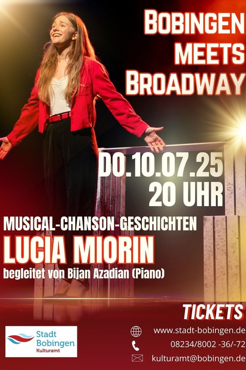 Bobingen meets Broadway - Musical-Chanson-Geschichten - Bobingen - 10.07.2025 20:00