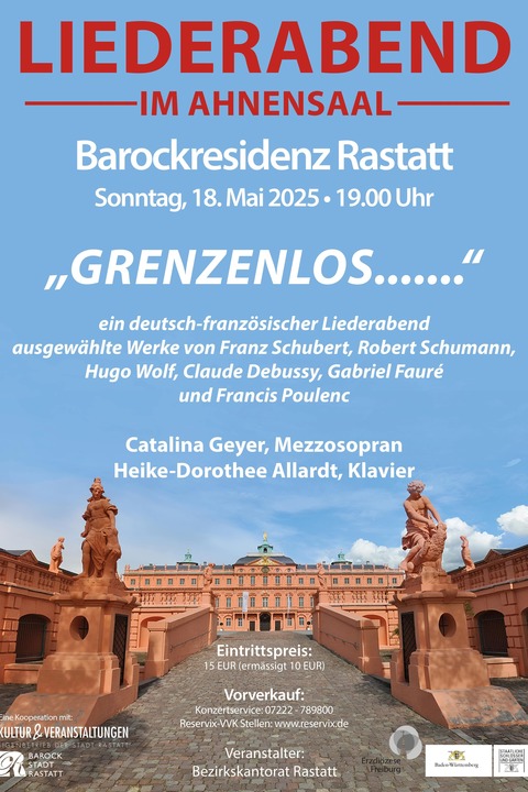Liederabend im Ahnensaal - &#8222;Grenzenlos.......&#8220; - Rastatt - 18.05.2025 19:00