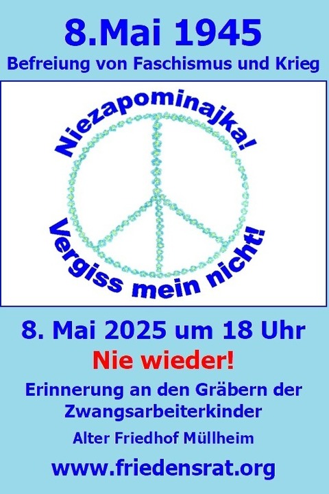 Gedenken der Zwangsarbeiterkinder - Mllheim - 08.05.2025 18:00