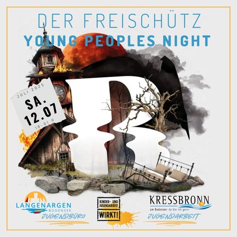 Fahrt zu den Bregenzer Festspielen 2025 fr Jugendliche und junge Erwachsene - &#8222;Der Freischtz&#8220; bei der Young Peoples Night - Langenargen - 12.07.2025 21:15