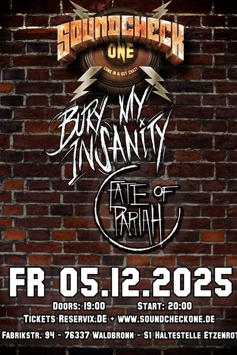 Bury My Insanity + Fate Of Pariah - Newcomer Night - Waldbronn - 05.12.2025 19:00