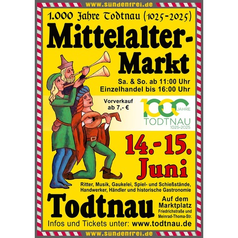 Mittelaltermarkt - Todtnau - 14.06.2025 11:00