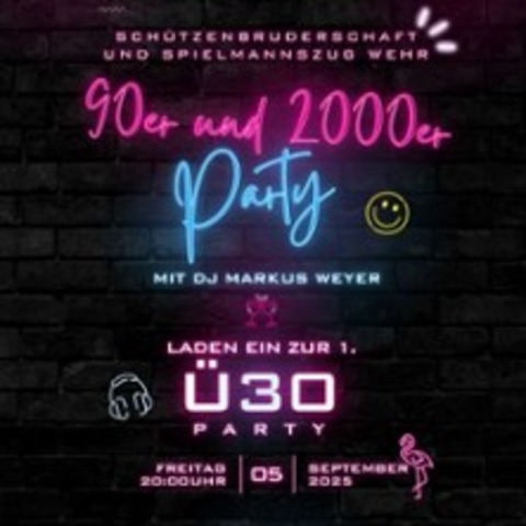 30 90er-2000er Party Wehr | DJ Markus Weyer - SELFKANT - 05.09.2025 20:00
