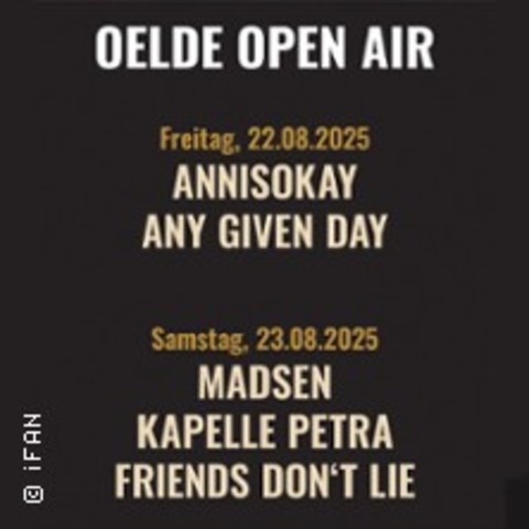 Oelde Open Air 2025 - OELDE - 23.08.2025 18:00