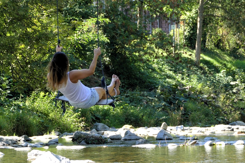 Dreisam-Schaukel (Mariensteg) - Freiburg