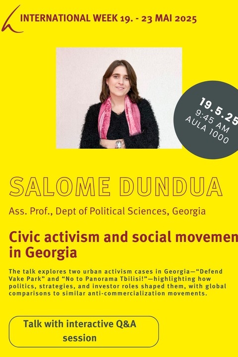 Civic activism and social movements in Georgia - Freiburg - 19.05.2025 11:30