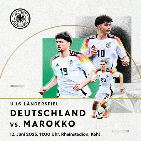 U 16 Deutschland - Marokko - Kehl - 12.06.2025 11:00