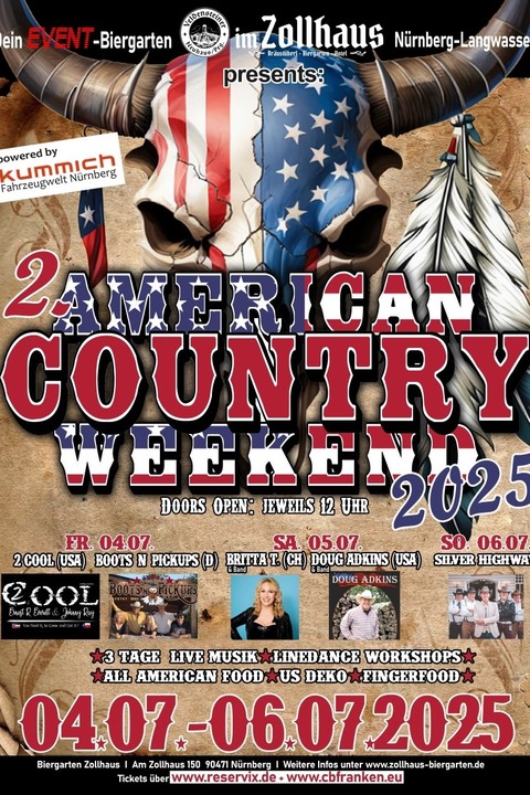 2. American Country Weekend - Freitag - NRNBERG - 04.07.2025 13:00