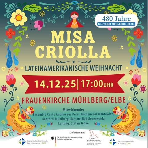 Lateinamerikanische Weihnacht - Misa Criolla - Mhlberg (Elbe) - 14.12.2025 17:00