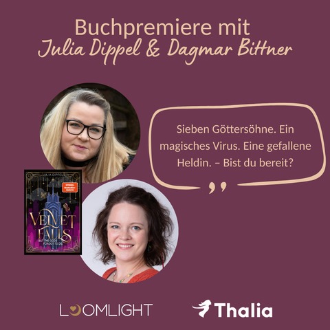 Buchpremiere mit Julia Dippel! - &#8222;Velvet Falls but the Gods forgot to die&#8220; - Stuttgart - 10.10.2025 19:00