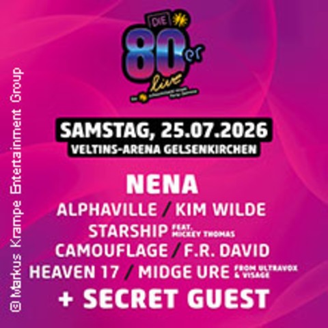 Die 80er Live auf Schalke - GELSENKIRCHEN - 25.07.2026 16:00
