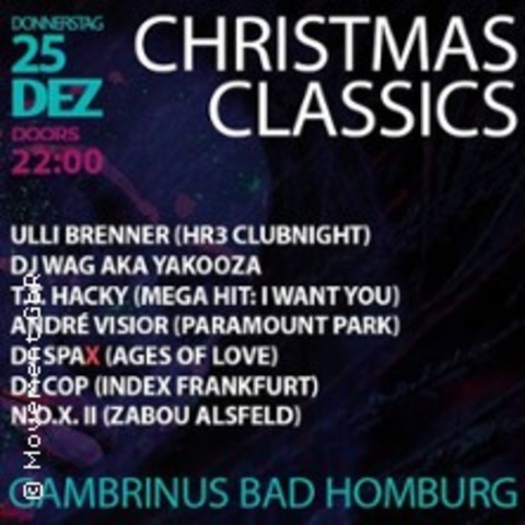 Christmas Techno Classics - 40 | Gambrinus - BAD HOMBURG - 25.12.2025 22:00