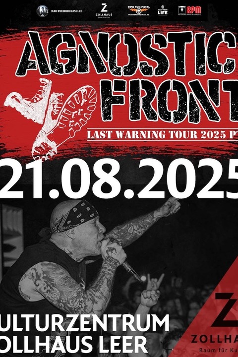 Agnostic Front - Leer - 21.08.2025 20:00