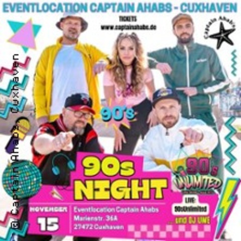 Die 80er& 90er Party mit 90sUnlimited und DJ Uwe - CUXHAVEN - 15.11.2025 20:00