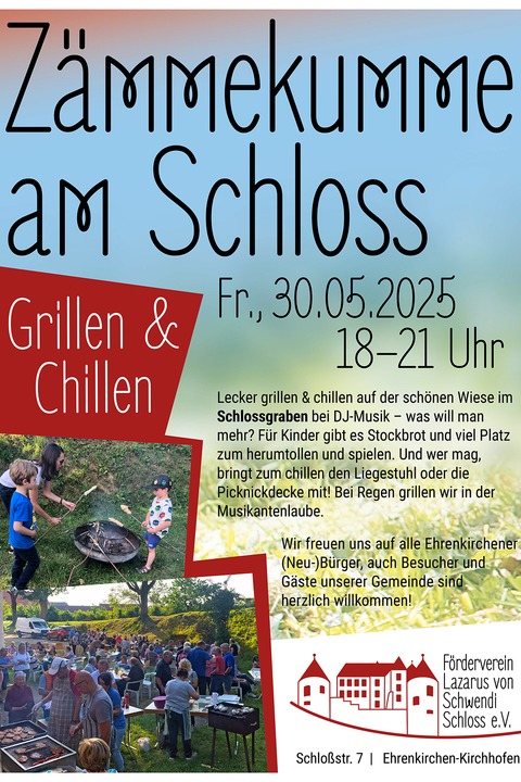 Zmmekumme mit Grillen & Chillen - Ehrenkirchen - 30.05.2025 18:00