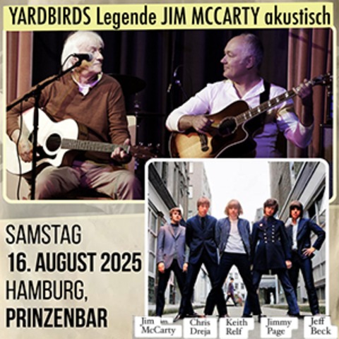 JIM McCARTY (Yardbirds Grnder Legende ) & Jean-Claude Tkaboca - Akustik Duo - Ouvertre zum 65. BEATLES Jubilum Legendentreff in Hamburg - Hamburg - 16.08.2025 20:00