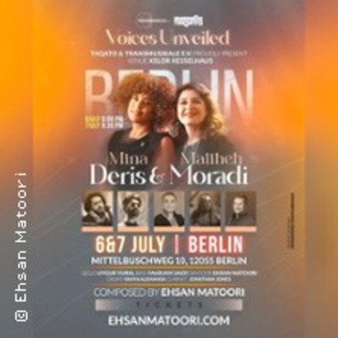 Voices Unveiled feat. Maliheh Moradi and Mina Deris - BERLIN - 06.07.2025 19:30