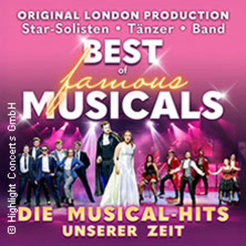 Best of famous Musicals - Die Musical-Hits unserer Zeit - INGOLSTADT - 23.03.2026 20:00