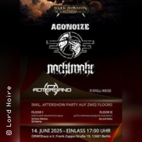 Dark Horizon Festival - Nachtmahr / Rotersand / A Spell Inside - BERLIN - 14.06.2025 17:00