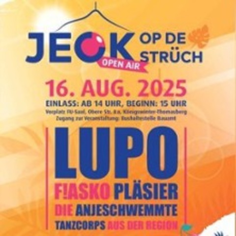 Jeck Op De Strch - KNIGSWINTER-THOMASBERG - 16.08.2025 15:00