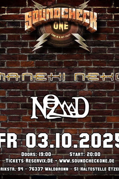 Maneki Neko + Nomad - Psychodelic Night - Waldbronn - 03.10.2025 19:00