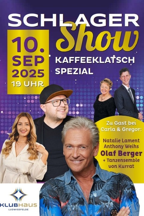 Kaffeeklatsch Spezial - Kaffeeklatsch Schlager Show - Ludwigsfelde - 10.09.2025 19:00
