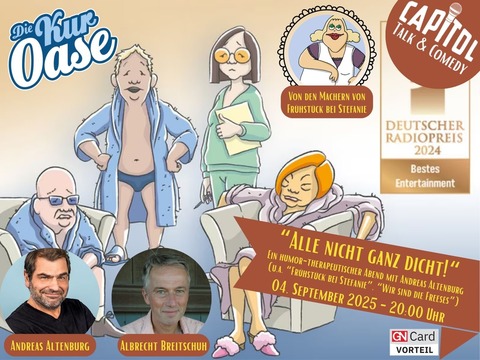 &#8222;Alle nicht ganz dicht!&#8220; - Ein humor-therapeutischer Abend mit Andreas Altenburg - Nordhorn - 04.09.2025 20:00